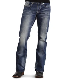 Stetson Rock Fit Bold X Stitched Jeans -Fashion Store 010D65 CU P2