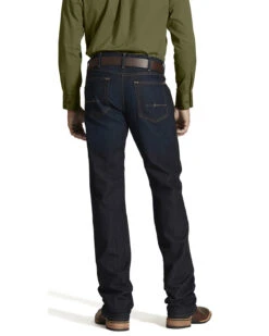 Ariat Men's M5 Rebar Dark Wash Low Rise Straight Work Jeans