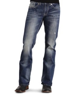 Stetson Rock Fit Bold X Stitched Jeans - Big & Tall 7 Stetson Rock Fit Bold X Stitched Jeans - Big & Tall -Fashion Store 013734 CU P2