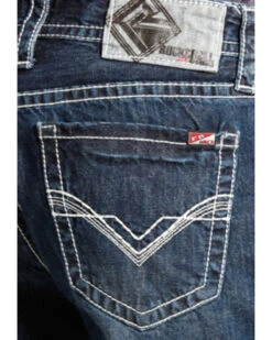 Rock & Roll Denim Men's FR Double Barrel Relaxed Fit Bootcut Jeans -Fashion Store 0864K2 88 D2