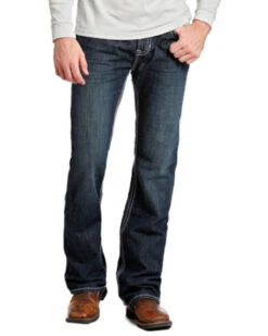Rock And Roll Denim Men's Pistol Regular Fit Flame-Resistant Jeans - Boot Cut -Fashion Store 0864K3 88 P2