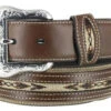 Nocona Men's Roughout Overlay Western Belt -Fashion Store 1202N6 41 P1