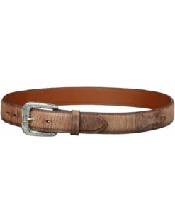 Lucchese Men's Tan Mad Dog Goat Leather Belt 6 Lucchese Men's Tan Mad Dog Goat Leather Belt -Fashion Store 120W15 22 D1