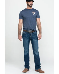 Cinch Men's Ian Medium Stone Wash Slim Boot Jeans -Fashion Store 2000288366 402 P6