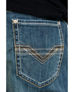 Rock & Roll Cowboy Men's Reflex Double Barrel Relaxed Bootcut Jeans -Fashion Store 2000289965 400 P5