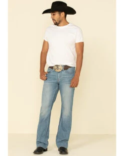 Cody James Men's Hamshackle Light Wash Stretch Relaxed Boot Jeans -Fashion Store 2000295747 400 P5