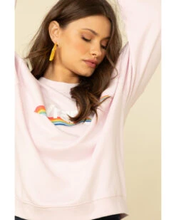 Wrangler Retro Women's Lilac High Rib Pullover -Fashion Store 2000308273 530 P4