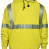 National Safety Apparel Men's 2X-3X FR Vizable Hi-Vis Waffle Weave Hooded Work Sweatshirt - Tall 2 National Safety Apparel Men's 2X-3X FR Vizable Hi-Vis Waffle Weave Hooded Work Sweatshirt - Tall -Fashion Store 2000315725 730 P1