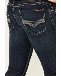 Rock & Roll Denim Men's FR Dark Reflex Revolver Slim Straight Work Jeans -Fashion Store 2000323863 401 P3