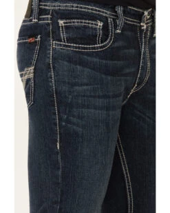Rock & Roll Denim Men's FR Dark Reflex Revolver Slim Straight Work Jeans -Fashion Store 2000323863 401 P4