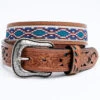 Cody James Men's Multicolor Cross Stitch Western Belt -Fashion Store 2000325200 240 P1