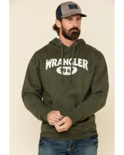 Wrangler Men's Logo Graphic Hooded Sweatshirt