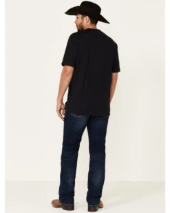 Cinch Men's Ian Rinse Dark Performance Stretch Slim Bootcut Jeans -Fashion Store 2000330782 402 P3