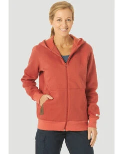 Wrangler Riggs Women's Solid Hooded Zip-Front Work Jacket