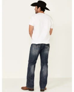 Rock & Roll Denim Men's Dark Double Barrel Relaxed Straight Leg Jeans -Fashion Store 2000333350 400 P2