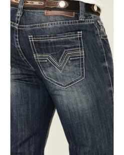 Rock & Roll Denim Men's Dark Double Barrel Relaxed Straight Leg Jeans -Fashion Store 2000333350 400 P4