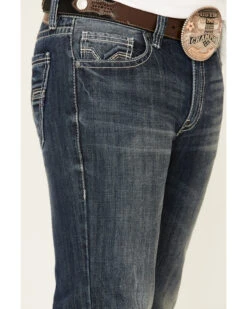 Rock & Roll Denim Men's Dark Double Barrel Relaxed Straight Leg Jeans -Fashion Store 2000333350 400 P5