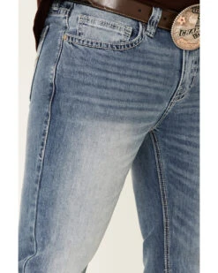 Rock & Roll Denim Men's Light Vintage Revolver Stretch Slim Straight Jeans -Fashion Store 2000333354 400 P4