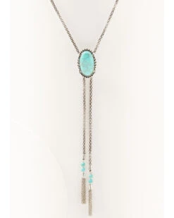 Prime Time Women's Turquoise Stone Bolo Necklace -Fashion Store 2000334008 040 P2