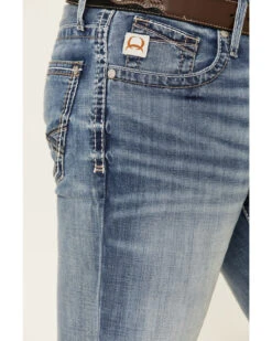 Cinch Men's Ian Medium Stonewash Performance Slim Bootcut Jeans 8 Cinch Men's Ian Medium Stonewash Performance Slim Bootcut Jeans -Fashion Store 2000334656 402 P3