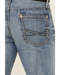 Cinch Men's Ian Medium Stonewash Performance Slim Bootcut Jeans 9 Cinch Men's Ian Medium Stonewash Performance Slim Bootcut Jeans -Fashion Store 2000334656 402 P4
