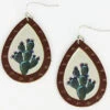 Prime Time Jewelry Women's Cactus Print Teardrop Earrings -Fashion Store 2000338296 040 P1