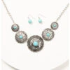 Prime Time Jewelry Women's 5 Concho Necklace And Earrings Set -Fashion Store 2000338299 040 P1