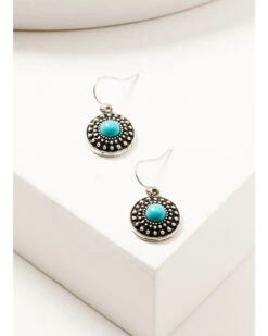 Prime Time Jewelry Women's Silver Turquoise & White Concho Jewelry Set -Fashion Store 2000338300 040 P3
