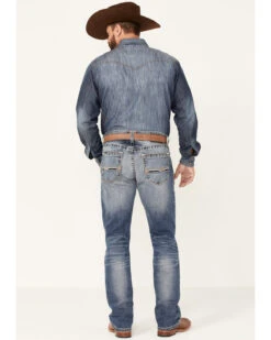 Ariat Men's M4 Dakota Medium Wash Stretch Relaxed Straight Jeans -Fashion Store 2000341795 400 P3