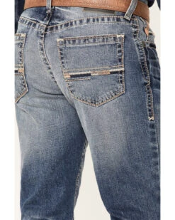 Ariat Men's M4 Dakota Medium Wash Stretch Relaxed Straight Jeans -Fashion Store 2000341795 400 P4