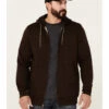 Moonshine Spirit Men's Brown Koa Wood Zip-Front Hooded Jacket -Fashion Store 2000342815 200 P1