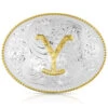 Montana Silversmiths Men's Yellowstone Dutton Ranch Belt Buckle -Fashion Store 2000345834 040 P1