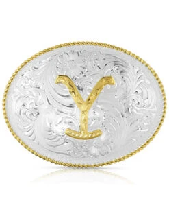 Montana Silversmiths Men's Yellowstone Dutton Ranch Belt Buckle
