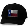Oil Field Hats Men's Black Texas Flag Patch Ball Cap -Fashion Store 2000346252 022 P1