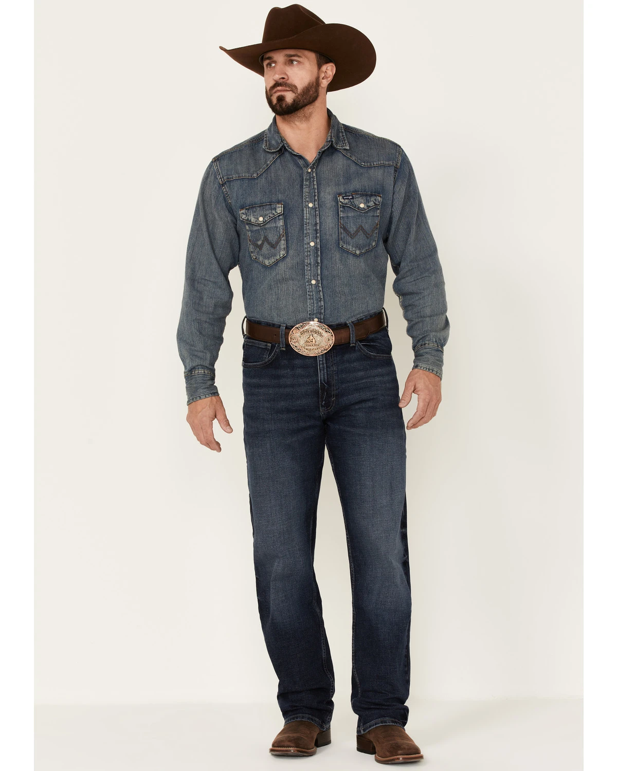 Wrangler 20X Men's Dusk Dark Wash Stretch Extreme Relaxed Straight Jeans 3 Wrangler 20X Men's Dusk Dark Wash Stretch Extreme Relaxed Straight Jeans