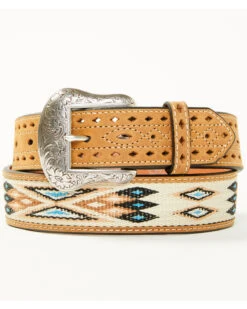 Cody James Men's Pierced Tab Southwestern Belt
