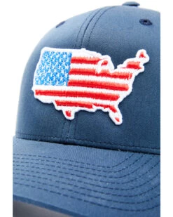 Oil Field Hats Men's Navy American Flag US Patch Mesh-Back Ball Cap -Fashion Store 2000350291 410 P2