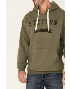 Stetson Men's Green Logo Banner Graphic Hooded Sweatshirt -Fashion Store 2000350322 300 P3
