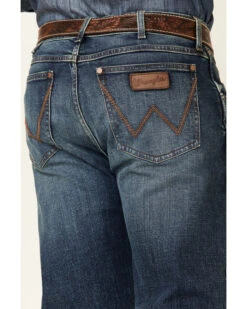 Wrangler Retro Men's Mauney Dark Wash Stretch Slim Straight Jeans - Long 8 Wrangler Retro Men's Mauney Dark Wash Stretch Slim Straight Jeans - Long -Fashion Store 2000350743 400 P3