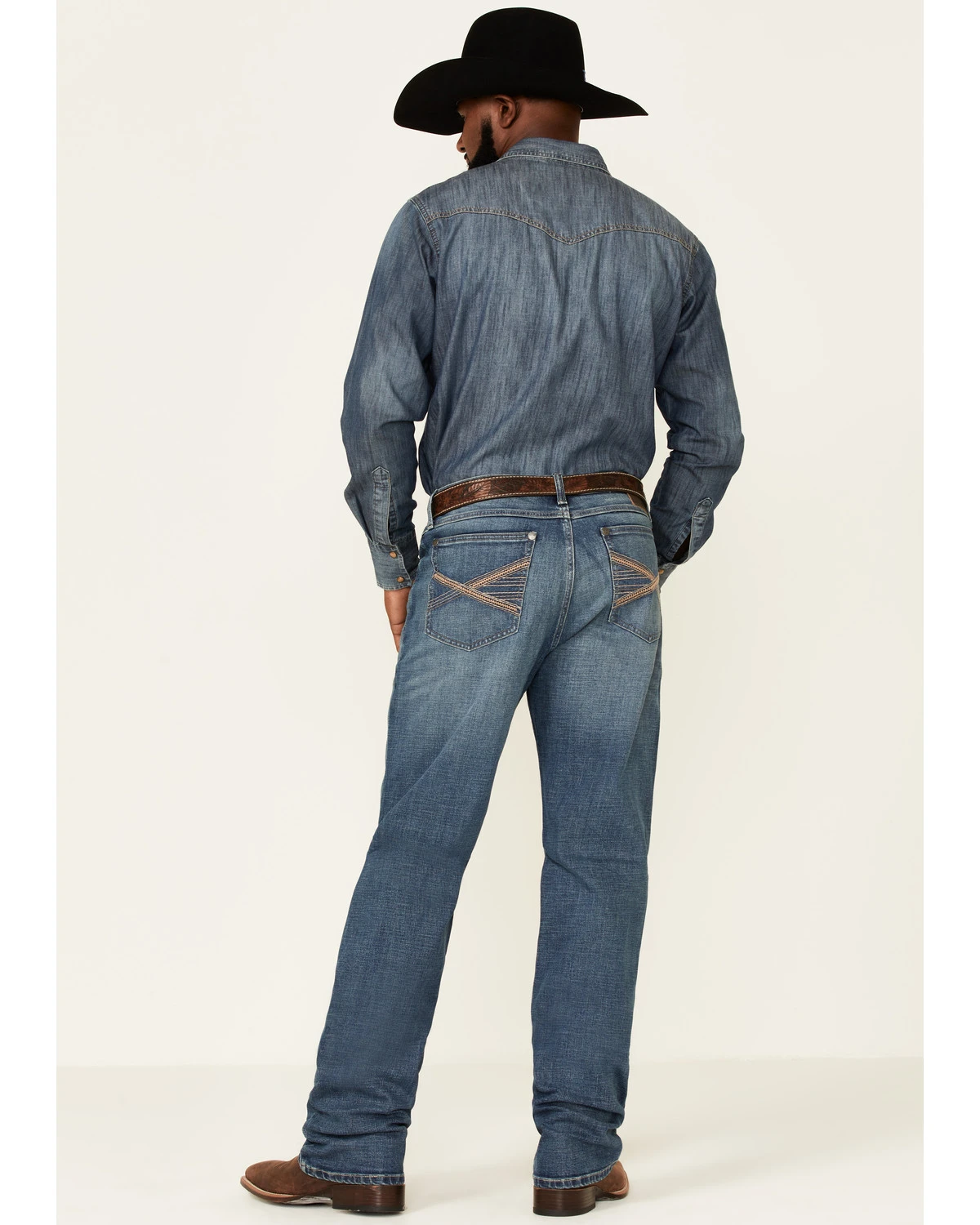 Wrangler 20X Men's Barnham Medium Wash Stretch Extreme Relaxed Straight Jeans 6 Wrangler 20X Men's Barnham Medium Wash Stretch Extreme Relaxed Straight Jeans - Image 4