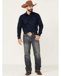 Rock & Roll Denim Men's Vintage Dark Wash Double Barrel Relaxed Straight Jeans -Fashion Store 2000351110 400 P3