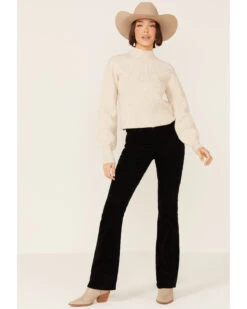 Shyanne Women's Seamed High Neck Wool Blend Pullover Sweatshirt -Fashion Store 2000351363 280 P4