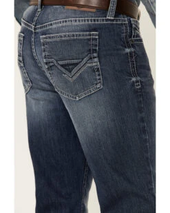 Cody James Men's Double Kicker Medium Dark Wash Stretch Relaxed Bootcut Jeans -Fashion Store 2000351797 400 P4