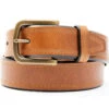 Hawx Men's Smooth Brown Leather Belt -Fashion Store 2000352691 235 P1