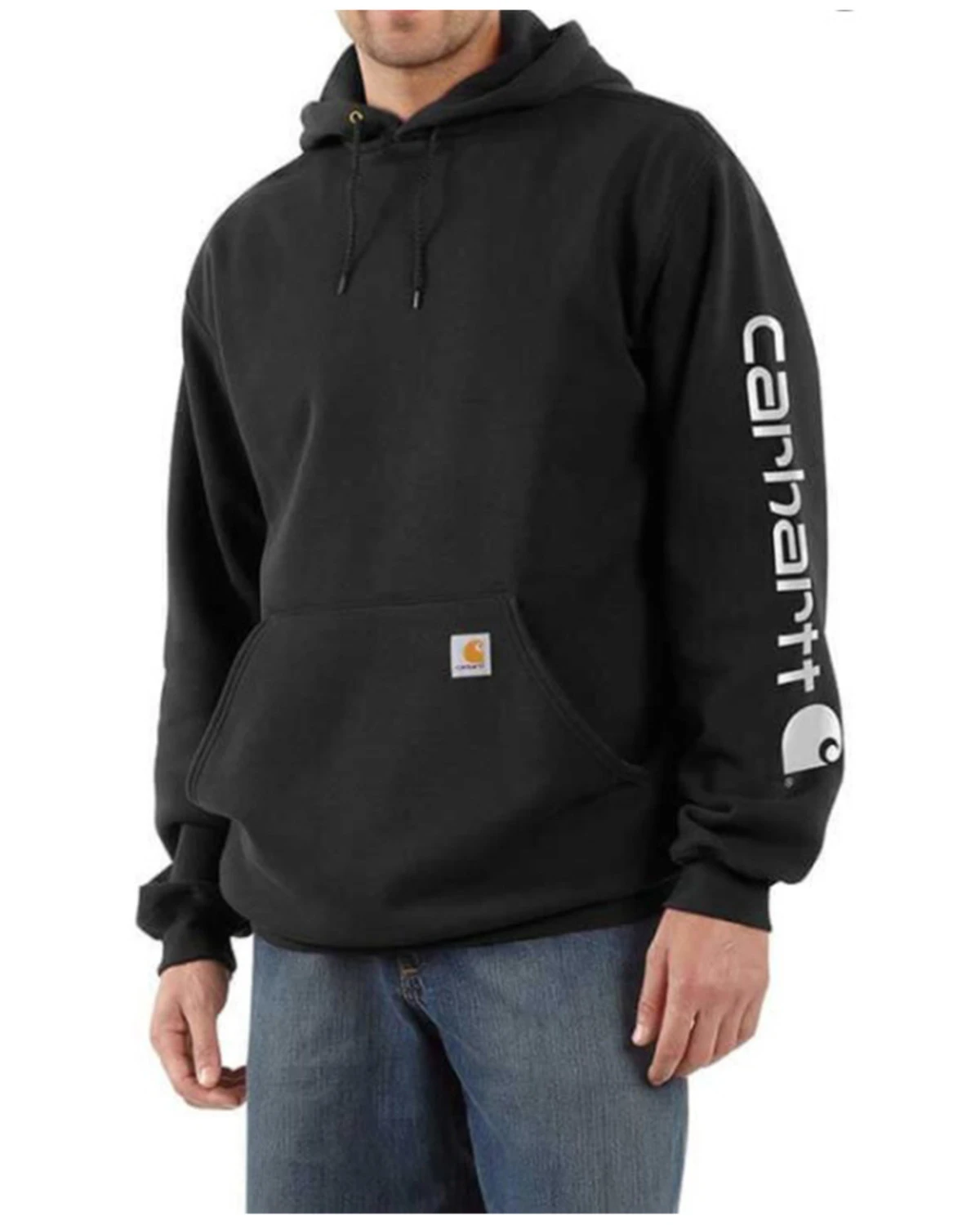 Carhartt Men's FR Force Midweight Sleeve Logo Hooded Work Sweatshirt - Tall 3 Carhartt Men's FR Force Midweight Sleeve Logo Hooded Work Sweatshirt - Tall