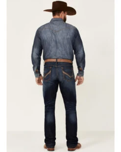 Cinch Men's Ian Dark Stonewash Rigid Slim Bootcut Jeans -Fashion Store 2000355909 402 P3