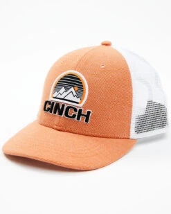 Cinch Girls' Mountain Logo Patch Mesh-Back Trucker Cap