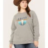 Ariat Women's R.E.A.L. Pacific Steerhead Sweatshirt - Plus -Fashion Store 2000357026 070 P1
