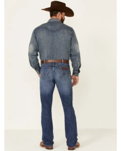 Wrangler Retro Men's Nightsky Medium Wash Stretch Slim Bootcut Jeans - Long 8 Wrangler Retro Men's Nightsky Medium Wash Stretch Slim Bootcut Jeans - Long -Fashion Store 2000358072 400 P3