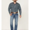 Rock 47 By Wrangler Men's Bayshore Medium Stretch Slim Bootcut Jeans -Fashion Store 2000358078 400 P1
